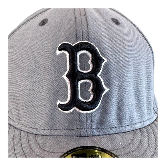 New Era Genuine Merchandise Boston Red Sox 59Fifty Fitted Hat Gray 7 1/2 Retro - Picture 8 of 11